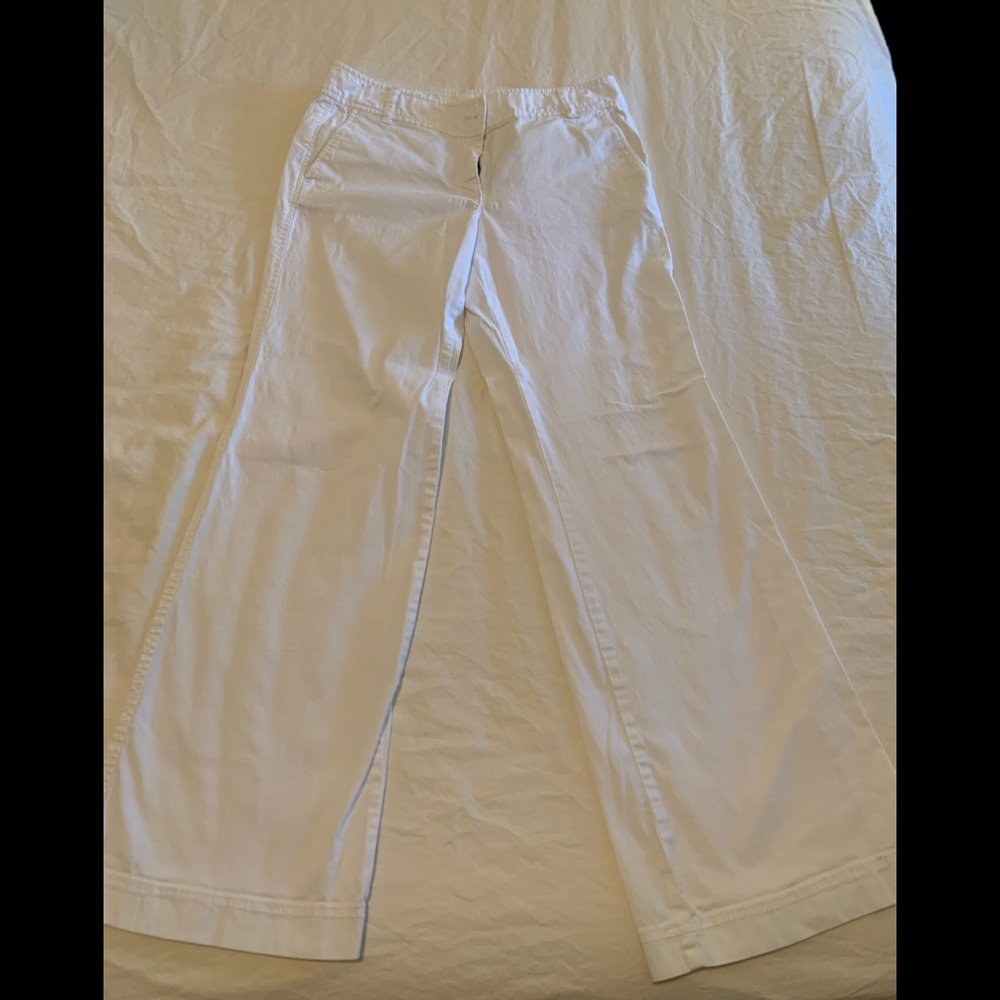 Loft- White Chinos-Size 6P